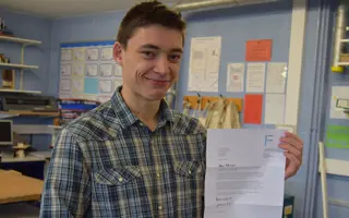 Adrian Fauvarque, Malmesbury School student awarded scholarship to support Mechanical Engineering studies at university.