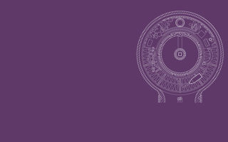 An illustration of a Dyson Supersonic™ hair dryer on a purple background.