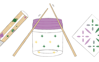 Illustrations of the Hari Raya themed Challenge Cards.