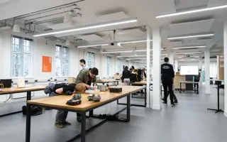 Inside the Dyson Building at Imperial College London (UK).
