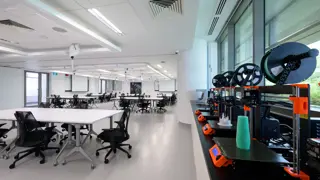 Inside the Dyson-SUTD Innovation Studio at the Singapore University of Technology and Design.