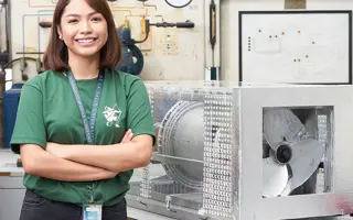 Maria Yzabell Angel Palma, AirDisc inventor and National Winner of the James Dyson Award in the Philippines in 2019.