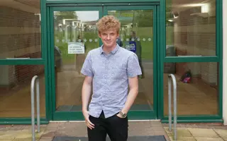 Toby Chamberlain, a Malmesbury School student awarded a scholarship to cover his university fees.