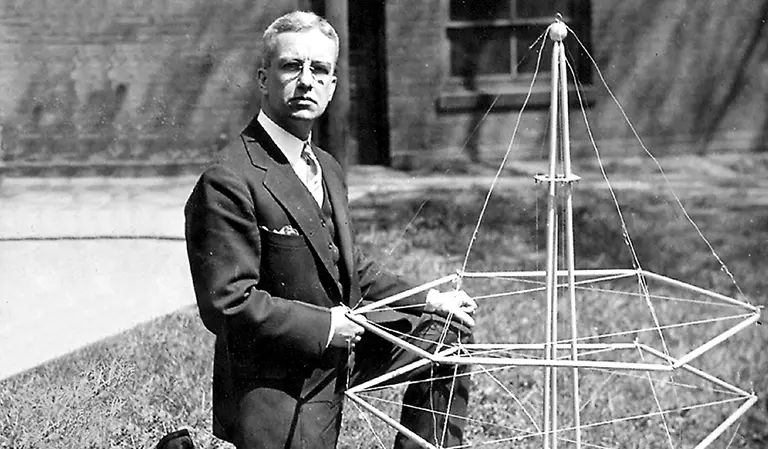 Richard Buckminster Fuller, inventor of the geodesic dome.