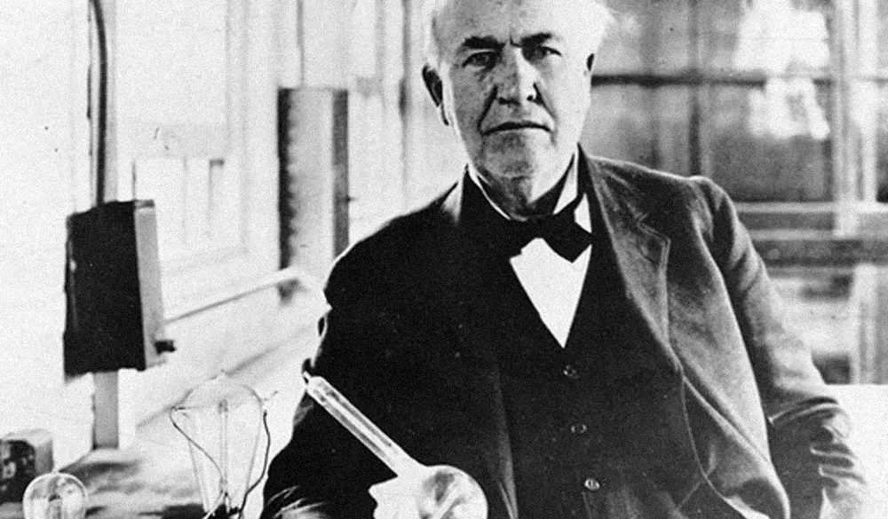 Thomas Edison, inventor of the lightbulb.